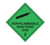 DANGEROUS GOODS LABELS  NON FLAMMABLE NON TOXIC GAS 2 ROLL1000