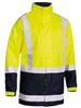 BISLEY TAPED HI VIS RAIN SHELL JACKET