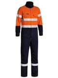 BISLEY TENCATE TECASAFE PLUS 700 TAPED HI VIS FR VENTED COVERALL