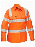 BISLEY WOMENS TAPED BIOMOTION LIGHTWEIGHT HI VIS SHIRT