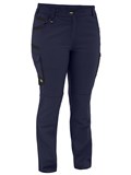 BISLEY WOMENS FLX  MOVE STRETCH CANVAS ELASTIC WAIST CARGO PANTS