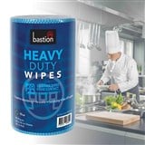 BASTION HEAVY DUTY WIPES ROLL 30x50CM 45MTR BLUE 4 ROLLCTN