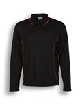 BOCINI STITCH FEATURE ESSENTIALS UNISEX ADULTS LONG SLEEVE POLO