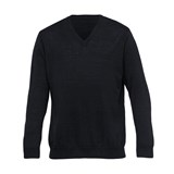 ECO MERINO DETAILED VEE PULLOVER MENS