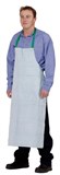 LEATHER APRON WEBBING BELT  PLASTIC SIDE CLIPS 70 X 107CM GREY